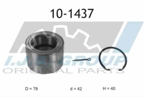 к-кт подшипника ступ. пер.! KIA Ceed, Hyundai i30 06> 10-1437 IJS