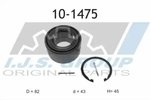 к-кт подшипника ступицы! передней Toyota Camry 2.2i/3.0i 91-96 10-1475 IJS