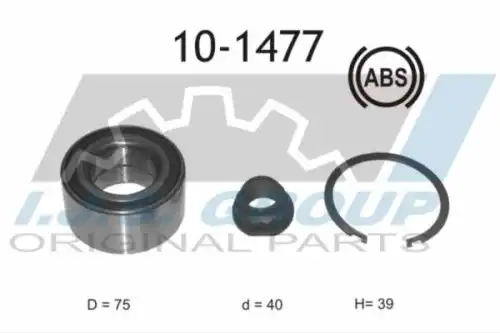 к-кт подшипнка ступ. пер.! Toyota Yaris 1.0/1.3 VVT-I 06> 10-1477 IJS