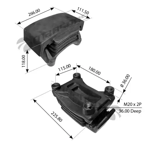 Отбойник рессоры MANSONS 400.512
