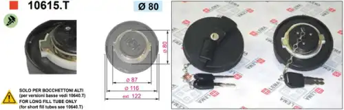 Крышка топливного бака (бензобака) LE.MA. 10615.T