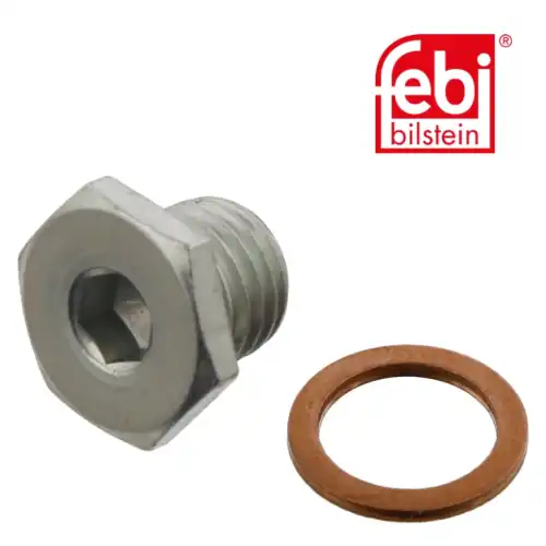 SW20930968 [11137568309S1] !пробка маслослив. отв. с кольцом BMW E81/E87/E88/E46/E90 01> FEBI