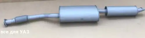 ГЛУШИТЕЛЬ УАЗ-3163 ПАТРИОТ, 2363 ПИКАП, КАРГО (С РЕЗОНАТОРОМ) АВТОГЛУШИТЕЛЬ 2360-1201008-01