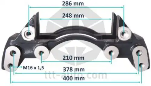 держатель скобы диск. тормоза! 6отв. 22.5' Knorr SB7/SN7, MB Axor 20226 TTT