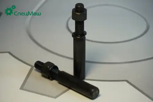 клин пальца ушка рессоры! в сборе с гайкой (азотированая сталь) МАЗ 500А-2912482 СПЕЦМАШ