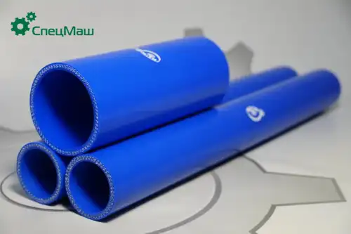 патрубок радиатора верхний!силикон, 4 слоя ткан. армир., L=420мм, 40х50мм МАЗ 5336-1303010-01 СПЕЦМАШ