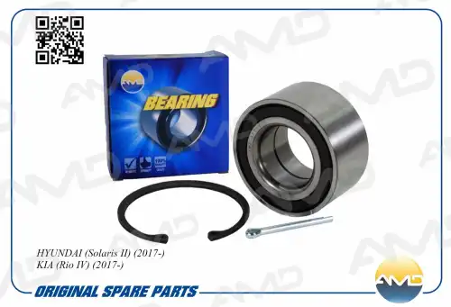 к-кт подшипника ступицы передней! Hyundai Solaris II 17>, KIA Rio IV 17> AMD.BER61 AMD