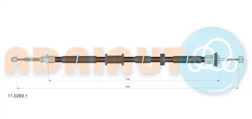 Трос ручного тормоза ADRIAUTO 11.0269.1