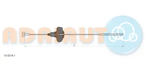 Трос ручного тормоза ADRIAUTO 13.0219.1