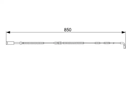 Датчик тормозных колодок BOSCH 1 987 473 030 электронный