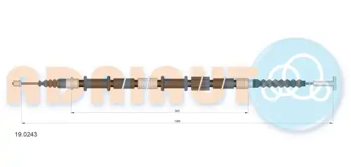 Трос ручного тормоза ADRIAUTO 19.0243