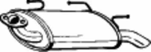 глушитель задняя часть! Nissan Almera 1.5i/1.8i 16V 01-02 sedan 145-611 BOSAL