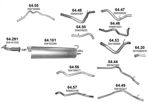 глушитель задняя часть! Ford Escort/Orion 1.8TD 92-00 08.148AL POLMOSTROW