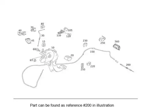 Трос сцепления MB 164 420 23 85 64
