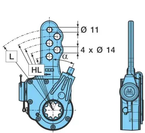 Рычаг регулировки тормоза BPW 05.174.82.67.3