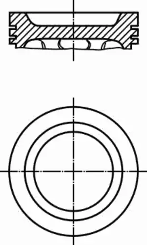 поршень! d90x1.75x2x4 STD Saab 9000 2.0T B202L 86-93 479 43 01 MAHLE