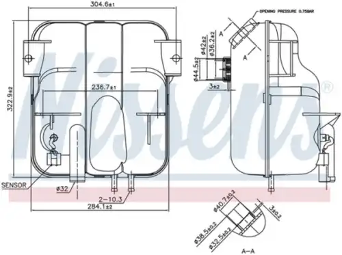 Расширительный бачок NISSENS 996023