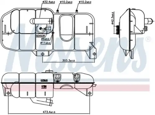 Расширительный бачок NISSENS 996035