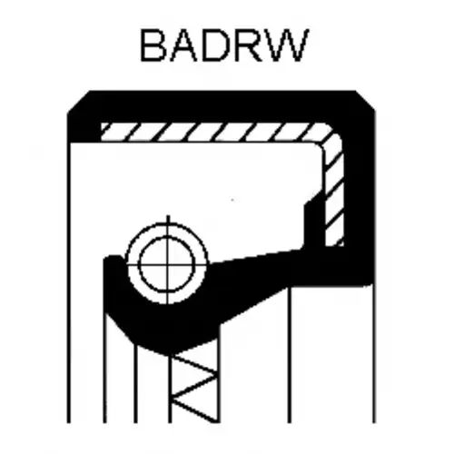 сальник р/в! 40x52x7 Rover 25/45/400/600/800 2.0/2.0D 91> 155 100 42B CORTECO
