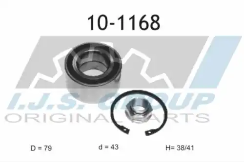 к-кт подшипника ступицы! передней Honda Civic MA/EK 95>/EH6/EG2 1.6 92-95 101168 IJS