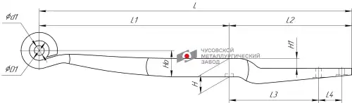 Рессора подвески ЧУСОВСКАЯ РЕССОРА 705601BW-13.89.0