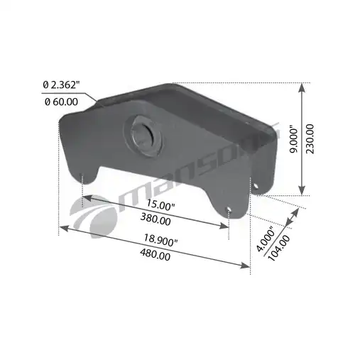 коромысло рессоры !(м)BPW 300206 MANSONS