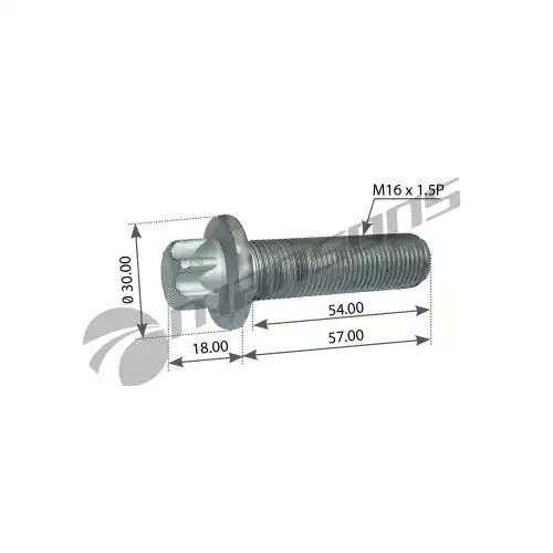 болт !кронштейна суппорта M16x1.5x57 (с покрытием GEOMET) SCHMITZ 602.009 MANSONS