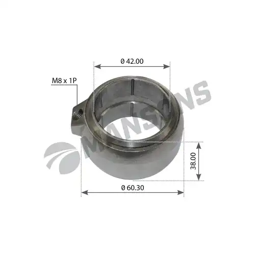 втулка тормозного вала! шаровая (м) 42x60x38 BPW 300.221 MANSONS