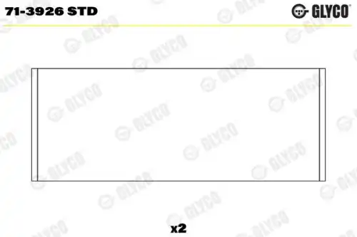 вкладыши шатунные! STD (1) Volvo S40 1.8/2.0 96>, V40 1.8/2.0 01> 71-3926 STD GLYCO