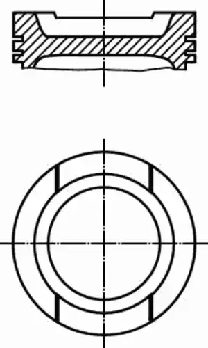поршень! d81x1x1.2x2 +0.5 Audi A3/A4, VW Golf/Passat 1.6i ALZ/AVU/BFQ/BSE 00> 033 20 01 MAHLE