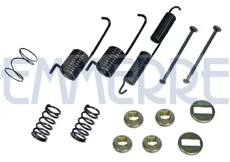 р/к тормозных колодок !на сторону пружины+фиксаторы Iveco Daily 35.8-49.12 961523 TECHNO BRAKE