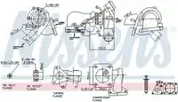 турбокомпрессор! Ford Transit 2.4TDCI 06> 93251 NISSENS