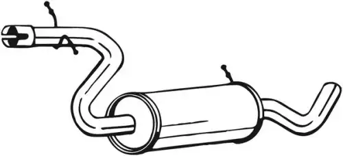 глушитель средняя часть! Audi A3 2.0FSi BVY/BMB/BLX/BLR/AXW 03-07 105-877 BOSAL