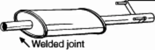 глушитель средняя часть! MB Sprinter 2.3D OM601 95-00 175-421 BOSAL