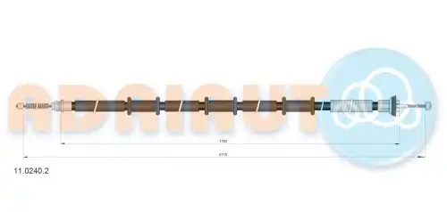 Трос ручного тормоза ADRIAUTO 11.0240.2