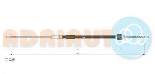 Трос ручного тормоза ADRIAUTO 47.0215