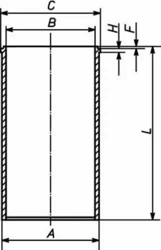 гильза! d123 H+F=9.41+0.75RVI Premium-385/400 MIDR 06.23.56A41/B41, ЯМЗ-650 209 WN 21 01 MAHLE