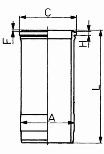 гильза !d123 H+F=9.35+0.75RVI Premium/Kerax MIDR06.23.56A41/B41Euro2/DCi 11 E, ЯМЗ-650 89 588 110 KS