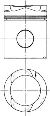 поршневая группа !d127 Scania дв. DSC11.22/70. DTC11.01/02 после 90г. 90 712 960 KS