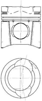 поршневая группа !d128MAN D2876 LF02/LOH01/LUH01/LUH02 Euro2 95-> 94 394 960 KS
