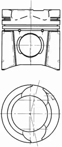 поршень !d128 кам сг. d80 -23.1MAN F2000 XX.463.33.464.18.460 D2876LF02 EURO-2 1/94- 94 394 600 KS
