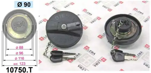 Крышка топливного бака (бензобака) LE.MA. 10750.T