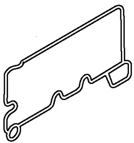 прокладка масляного радиатора! резина прямоугольная 1x MAN TGA 012.300 ELRING