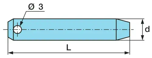 палец стопорный! пружинного кольца гайки ступицы 8x35 BPW ECO 6-9t 03.084.71.17.0