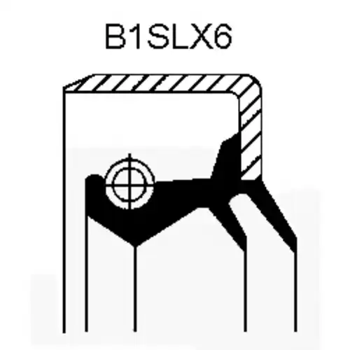 сальник хвостовика !FPM 66.67x115.92/125.4x11.9/18.2 B1VISL1SFDRWX6 MAN 01016915B CORTECO