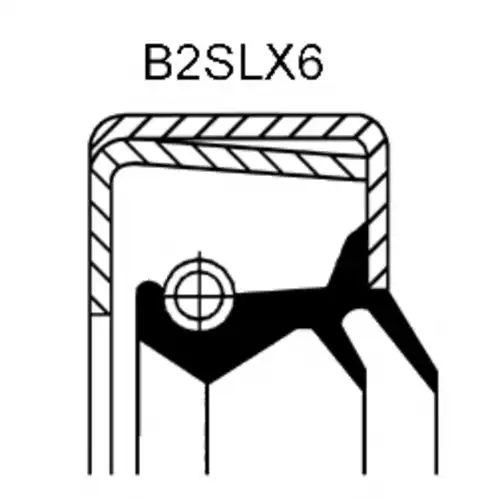 сальник хвост.редук. !ACM задн.моста 80x100x13/15 B2SLSFDRWX6 Omn Scania R653/660/770 12015254B CORTECO