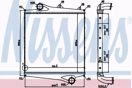 Интеркулер NISSENS 96961