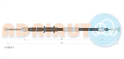 Трос ручного тормоза ADRIAUTO 11.0217.1