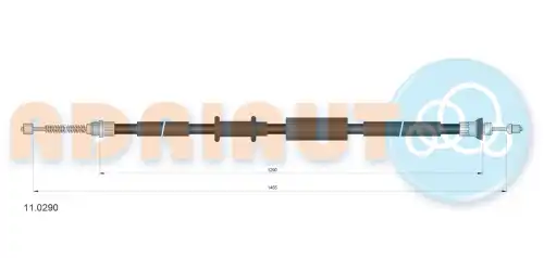 Трос ручного тормоза ADRIAUTO 11.0290
