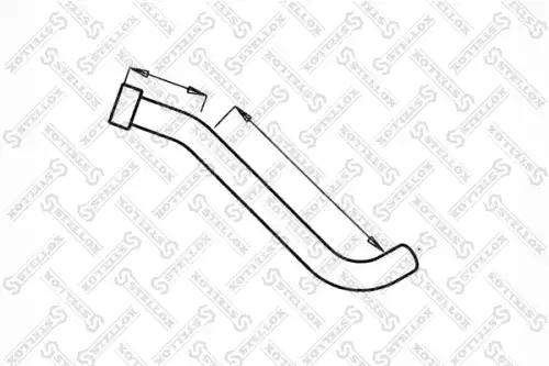 труба глушителя!2 изг. 250+700 передняя Scania R143/T143(4x2.6x2.6x4 GRH880-T 82-03553-SX STELLOX